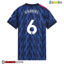 Ženske Nogometnih dresov Arsenal Gabriel Magalhaes #6 Gostujoči 2025-26 Kratki rokavi